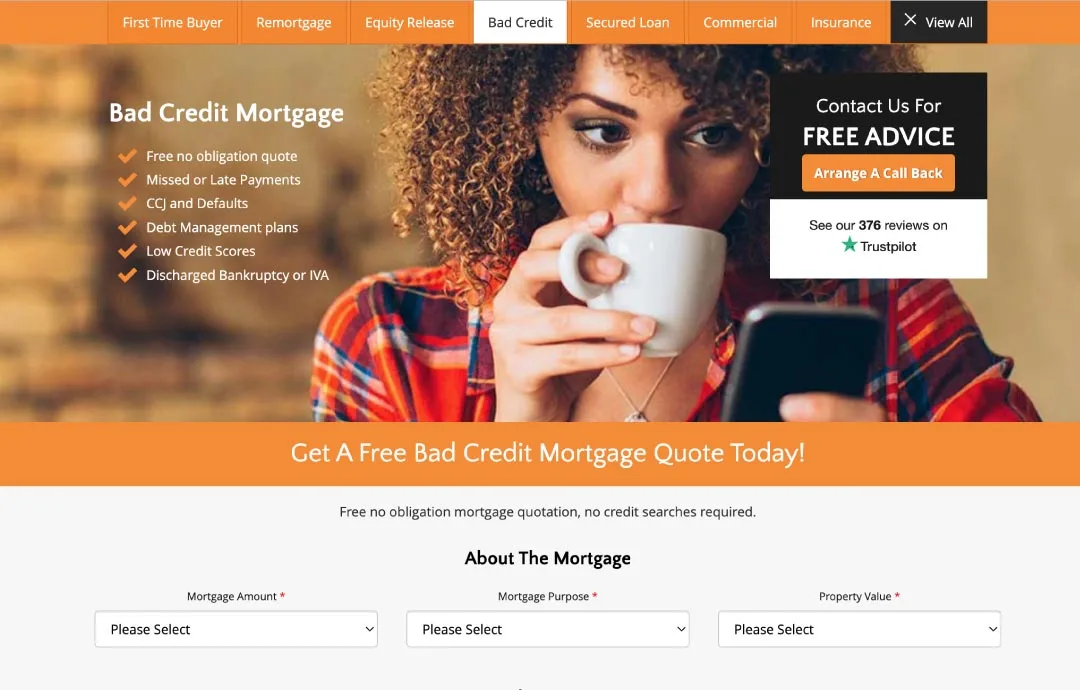 Amber - adwords landing page